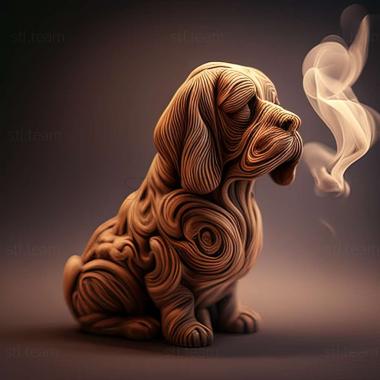 3D model Smoke dog dog (STL)